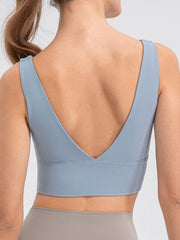 Camiseta deportiva con escote redondo y tirantes anchos