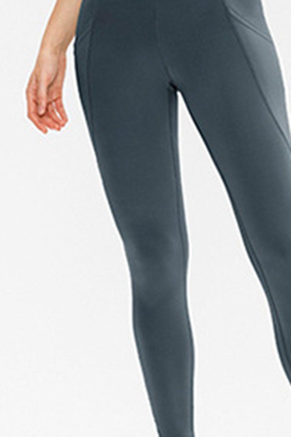 Leggings deportivos largos de corte ajustado con bolsillos